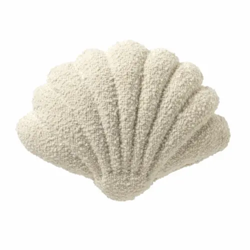 Coussin JULIE - Coquillage bouclé Snow White 34X45