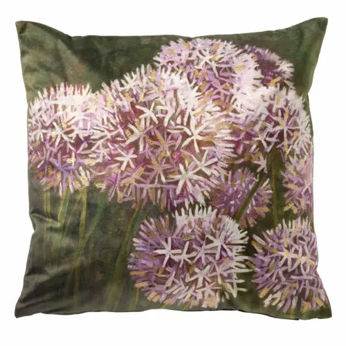 DIANTHE - COUSSIN 45x45 cm - Orchide Ice - Violet, vert